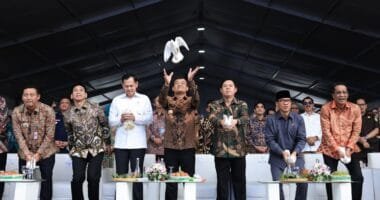 Gubernur Jawa Tengah Ahmad Luthfi saat peringatan Hari Desa Nasional di Boyolali